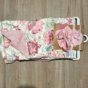 Infant blanket and headband